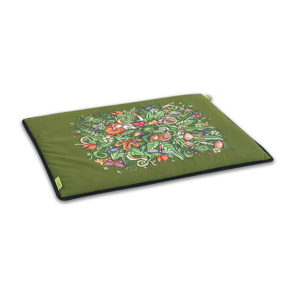 Akinu ČESKÝ LES podložka Z LESA A KAPRADÍ M 85x65 cm Barva: Zelená Obrázek