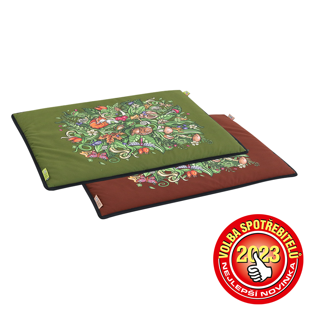 Akinu ČESKÝ LES podložka Z LESA A KAPRADÍ M 85x65 cm Barva: Zelená Obrázek