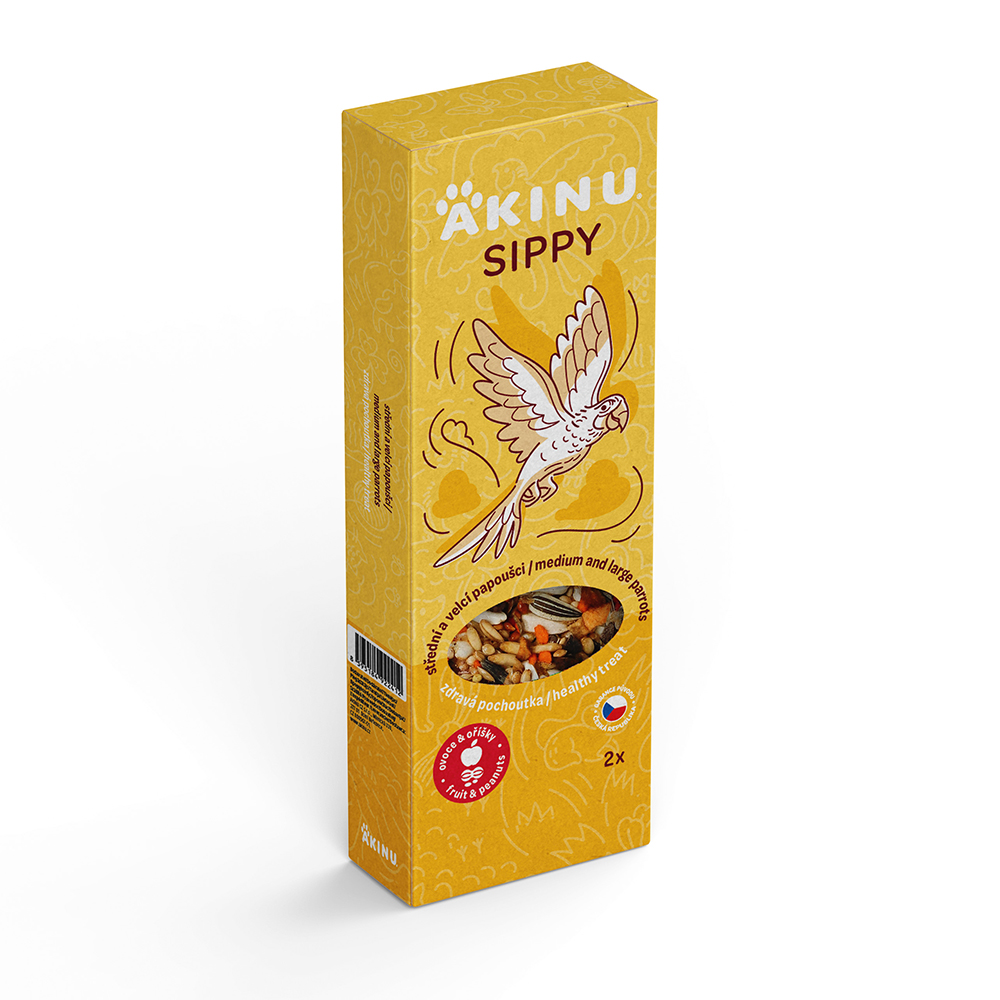 Sippy tyč pro střední a velké papoušky ovocno-ořechová 2ks Obrázek