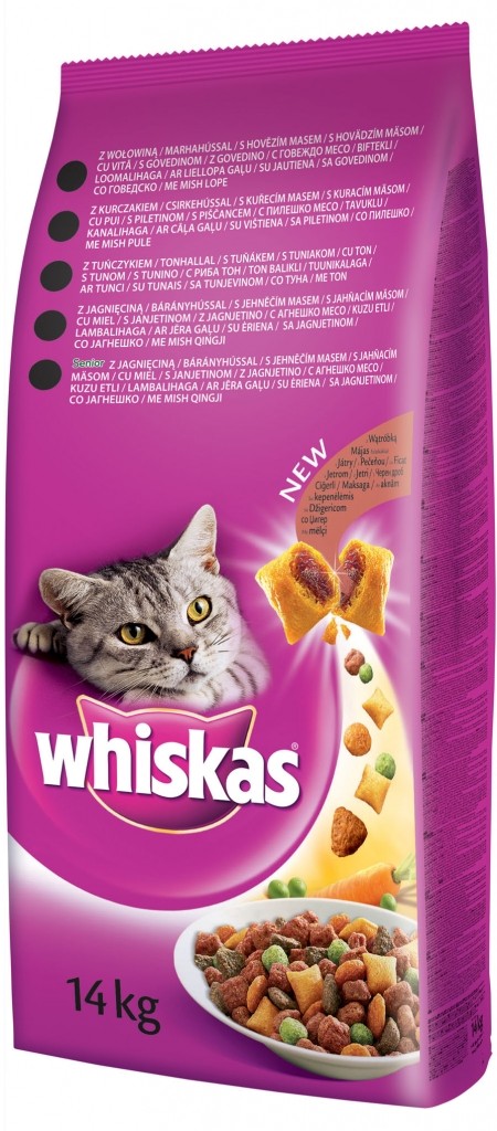 Whiskas Dry s hovězím masem 14kg Obrázek