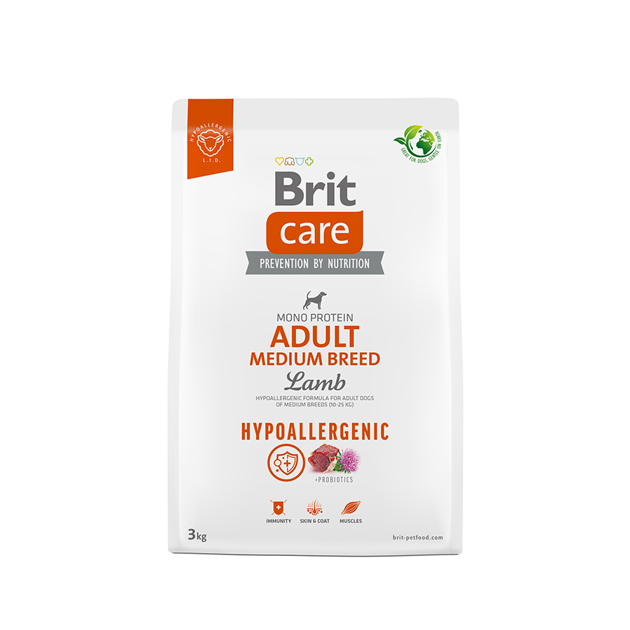 Brit Care Dog Hypoallergenic Adult Medium Breed, 3 kg Obrázek