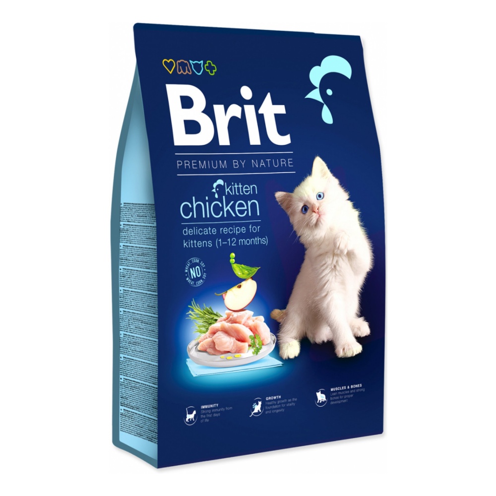 Brit Premium Cat by Nature Kitten Chicken 8kg Obrázek