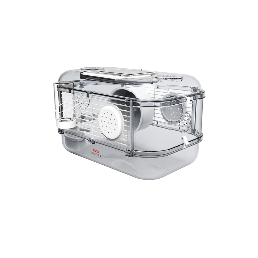 Zolux klec křeček Rody 3 MINI 33x21x18 cm Barva: Červená Obrázek