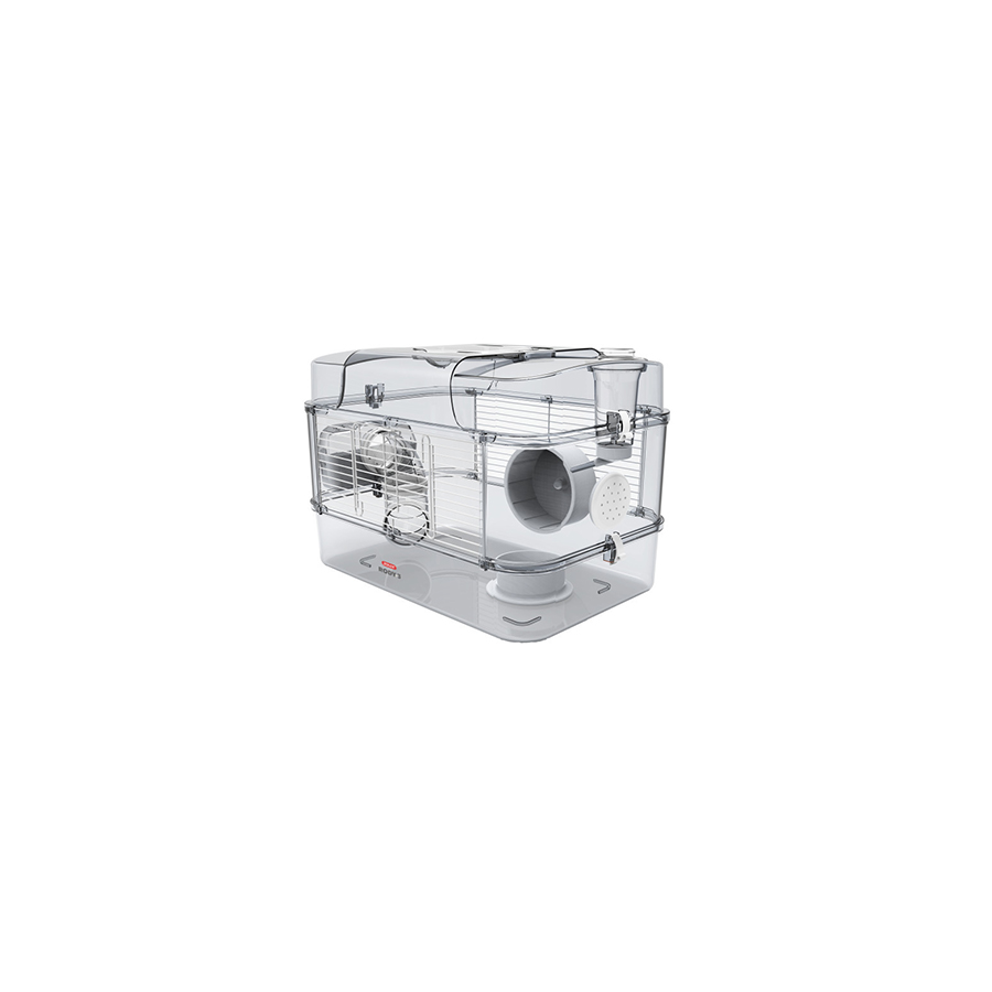 Zolux klec křeček Rody 3 SOLO 41x27x28 cm Barva: Červená Obrázek