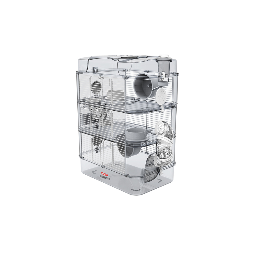 Zolux klec křeček Rody 3 TRIO 41x27x53 cm Barva: Žlutá Obrázek