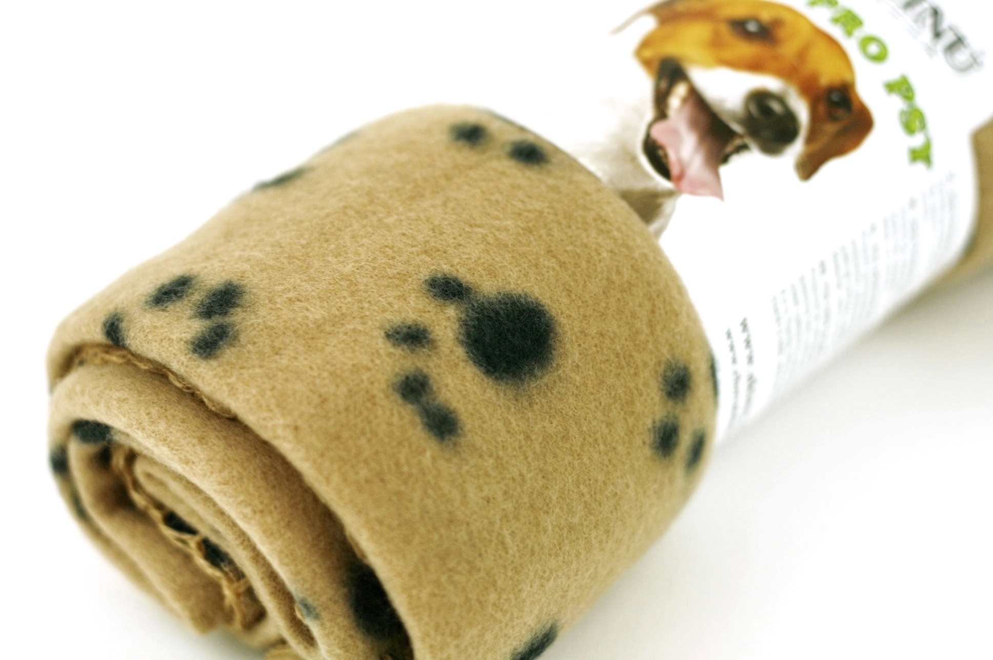 Akinu deka fleece s tlapkami 100x70 cm Barva: Černá Obrázek