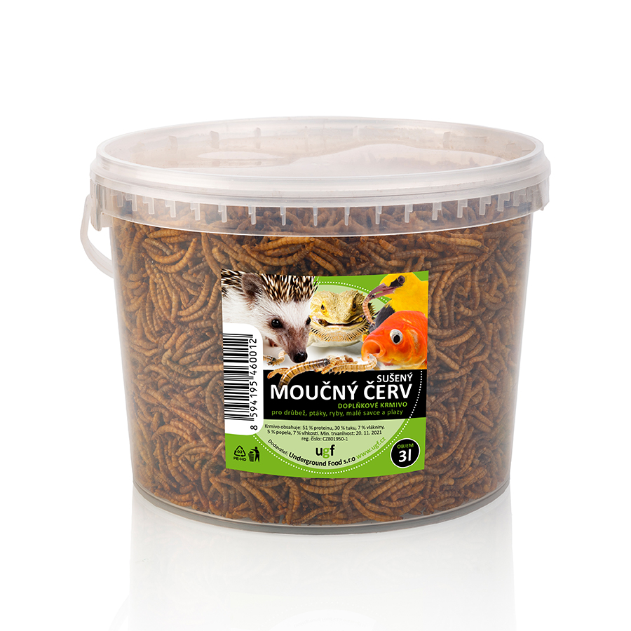 Underground Food UGF Moučný červ 3 l (460 g) Obrázek