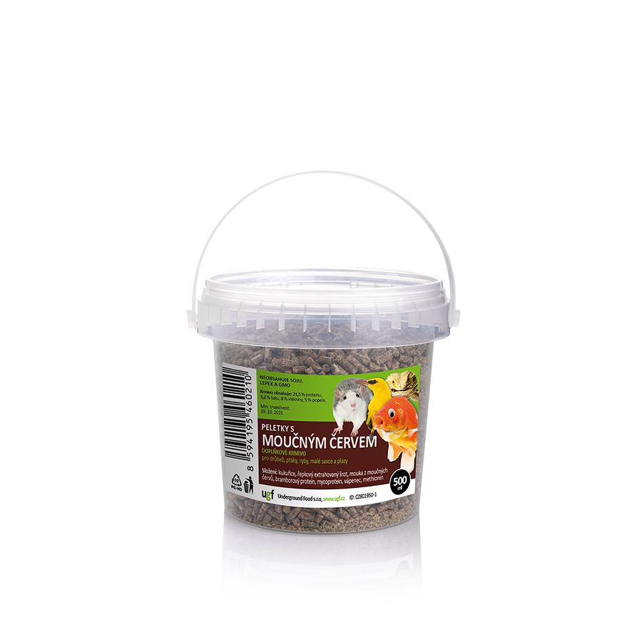 Underground Food UGF Peletky s moučným červem 0,5 l (350 g) Obrázek