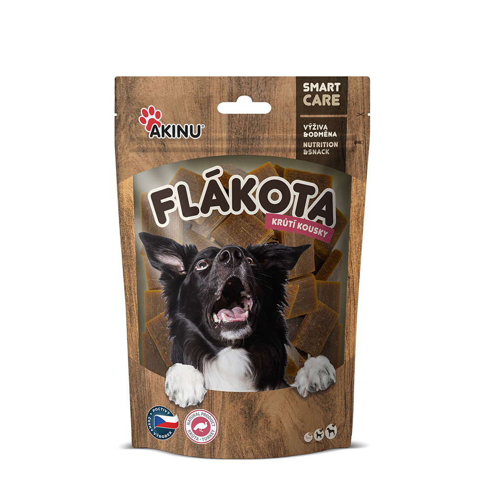 Akinu Flákota krůtí kousky pro psy 100 g Obrázek