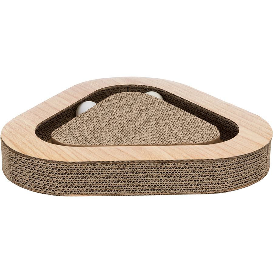 Trixie Škrábací karton image dřevo, uvnitř míčky, 36x5x36cm Obrázek