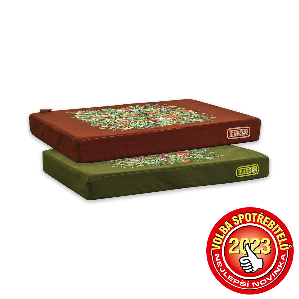 Akinu ČESKÝ LES matrace Z LESA A KAPRADÍ M 80x55x9 cm Barva: Zelená Obrázek