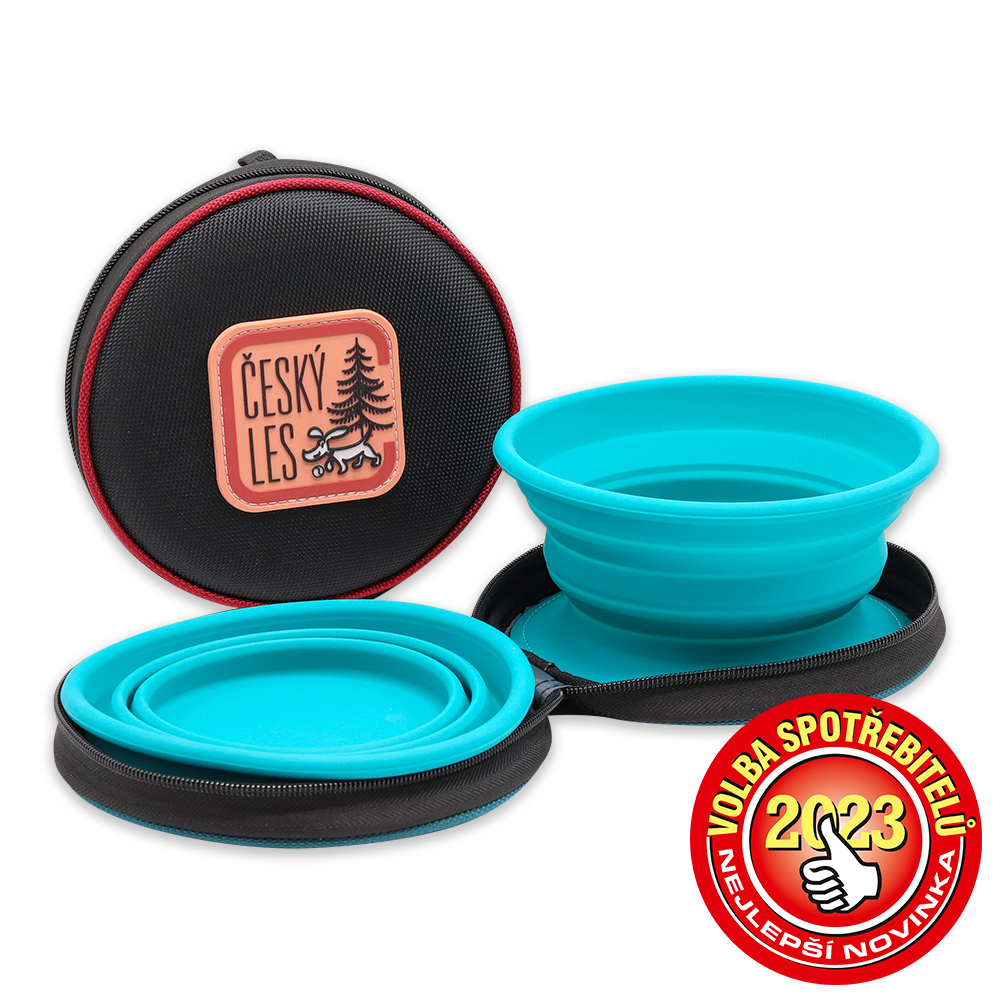 Akinu ČESKÝ LES miska cestovnÍ 2x350ml Barva: Červená Obrázek
