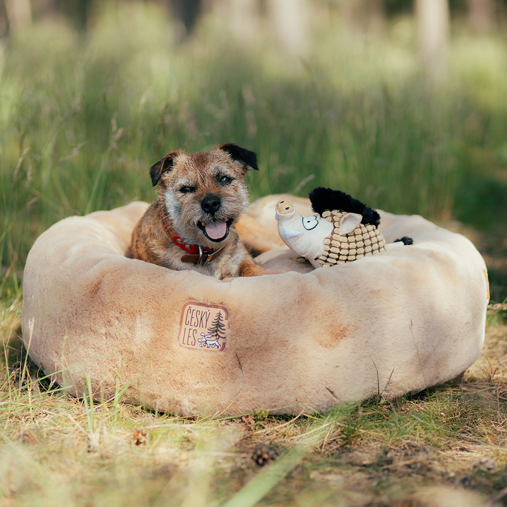 Akinu ČESKÝ LES plyšový donut L 75 cm Barva: Šedá Obrázek