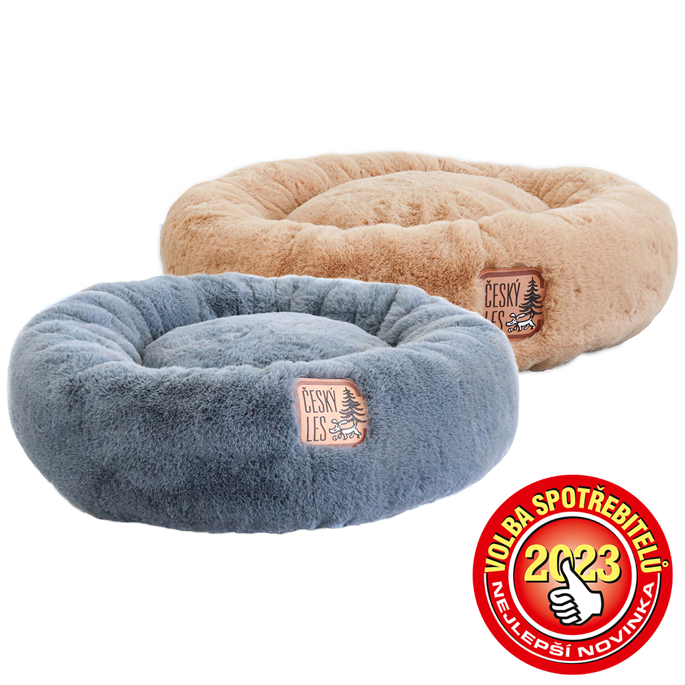 Akinu ČESKÝ LES plyšový donut L 75 cm Barva: Šedá Obrázek