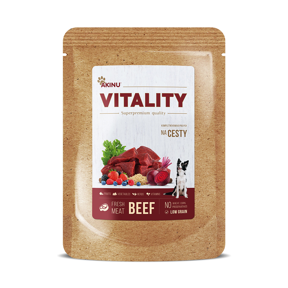 Akinu VITALITY na cesty hovězí pro psy 300 g Obrázek