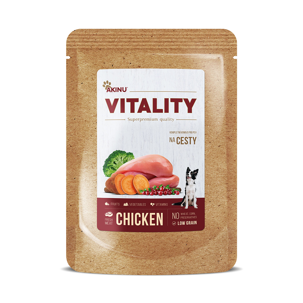 Akinu VITALITY na cesty kuřecí pro psy 300 g Obrázek