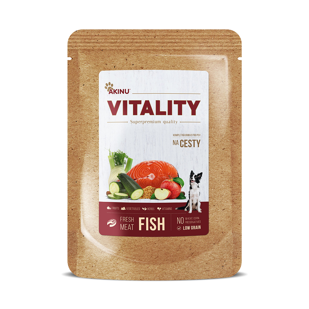 Akinu VITALITY na cesty rybí pro psy 300 g Obrázek