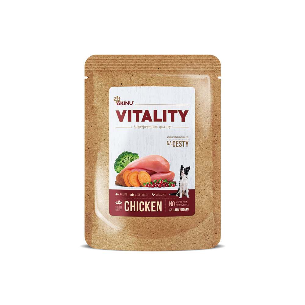 Akinu VITALITY na cesty kuřecí pro psy 150 g Obrázek