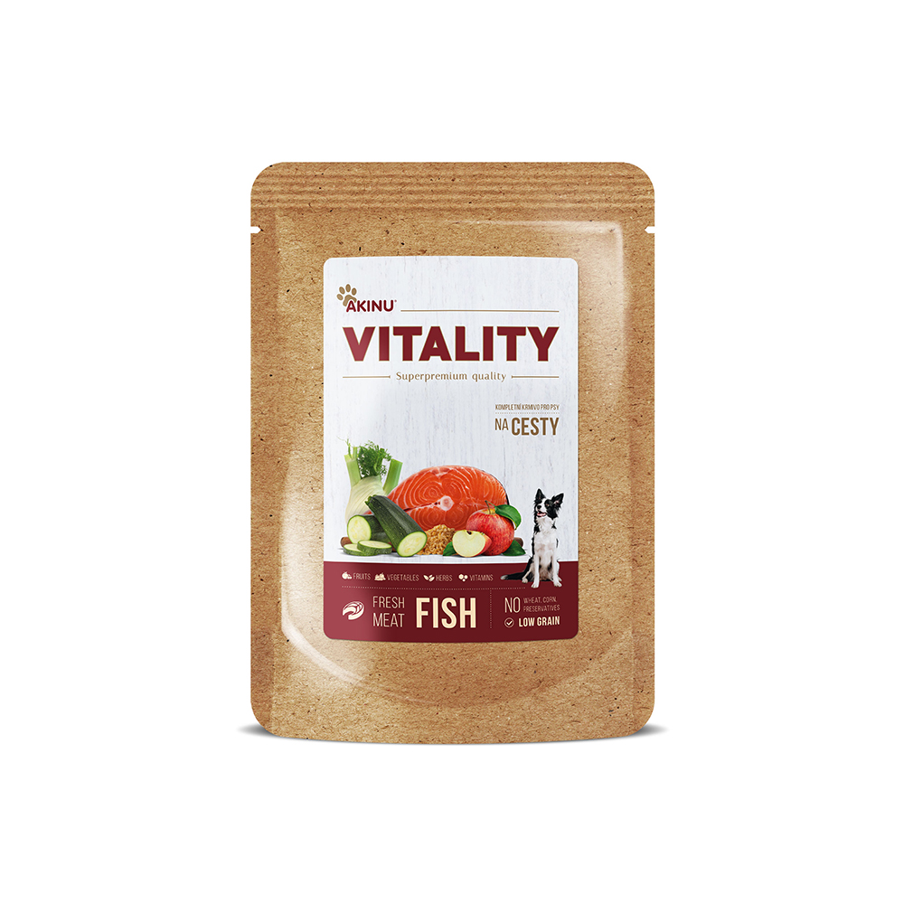 Akinu VITALITY na cesty rybí pro psy 150 g Obrázek