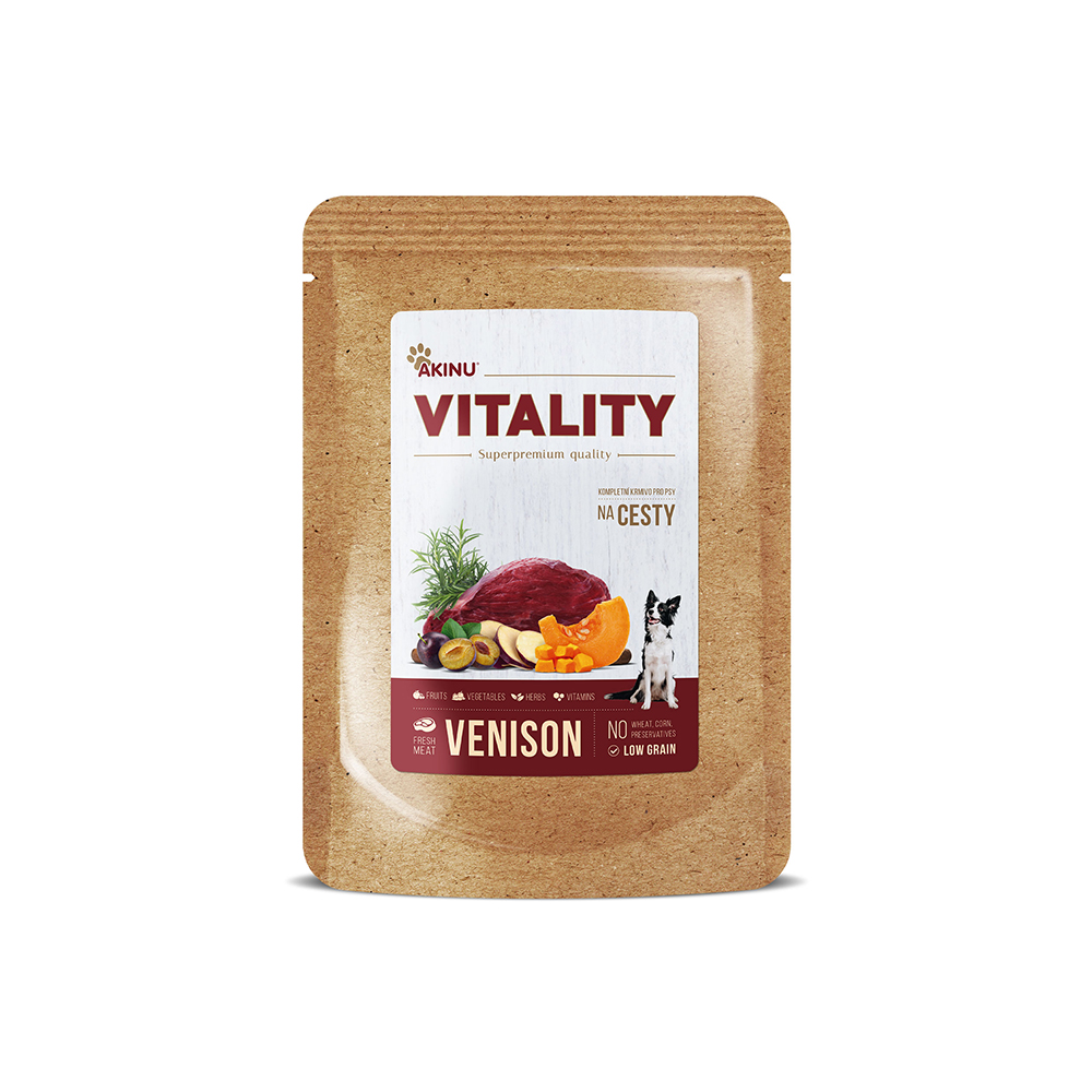 Akinu VITALITY na cesty zvěřina pro psy 150 g Obrázek