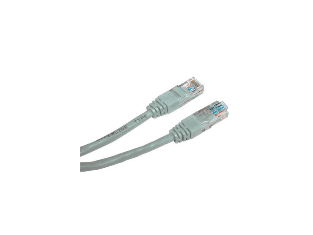 Patch kabel UTP Cat 6, 7m - šedý