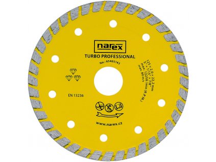 Diamantový kotouč Narex TURBO PROFESSIONAL 125 mm