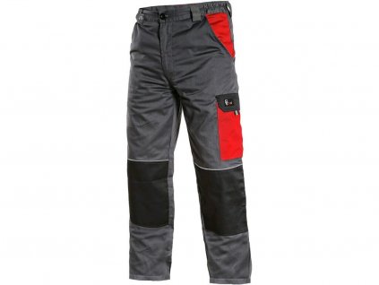 Pánské kalhoty CXS PHOENIX CEFEUS, šedo-červená