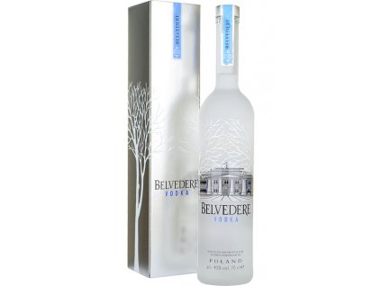 belvedere pure vodka 70cl in branded box