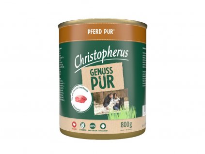 Christopherus Pur dog čisté konské mäso 400g/800g