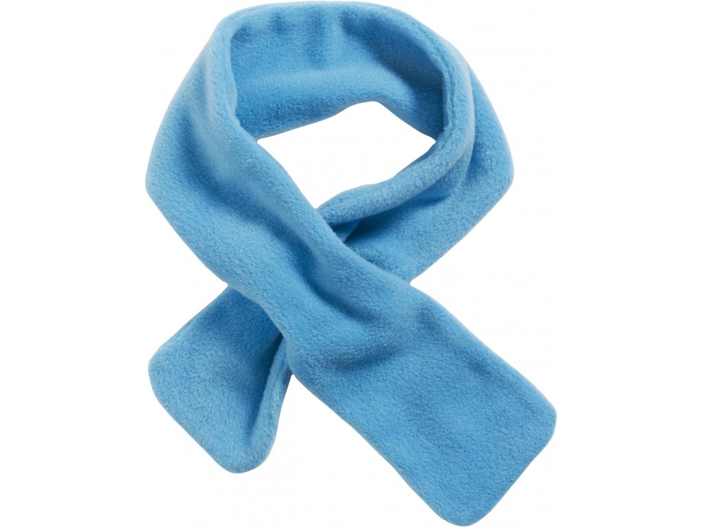 Fleecový šál prevliekací modrý