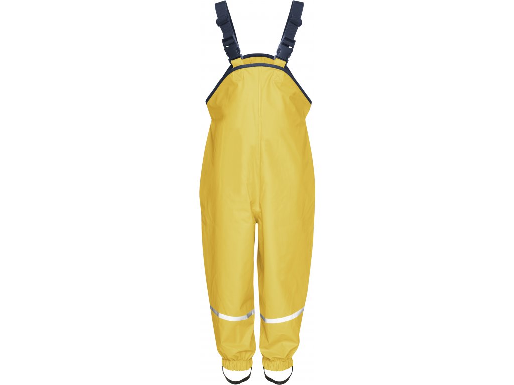 Nepremokavé nohavice s bavlnenou podšívkou žlté