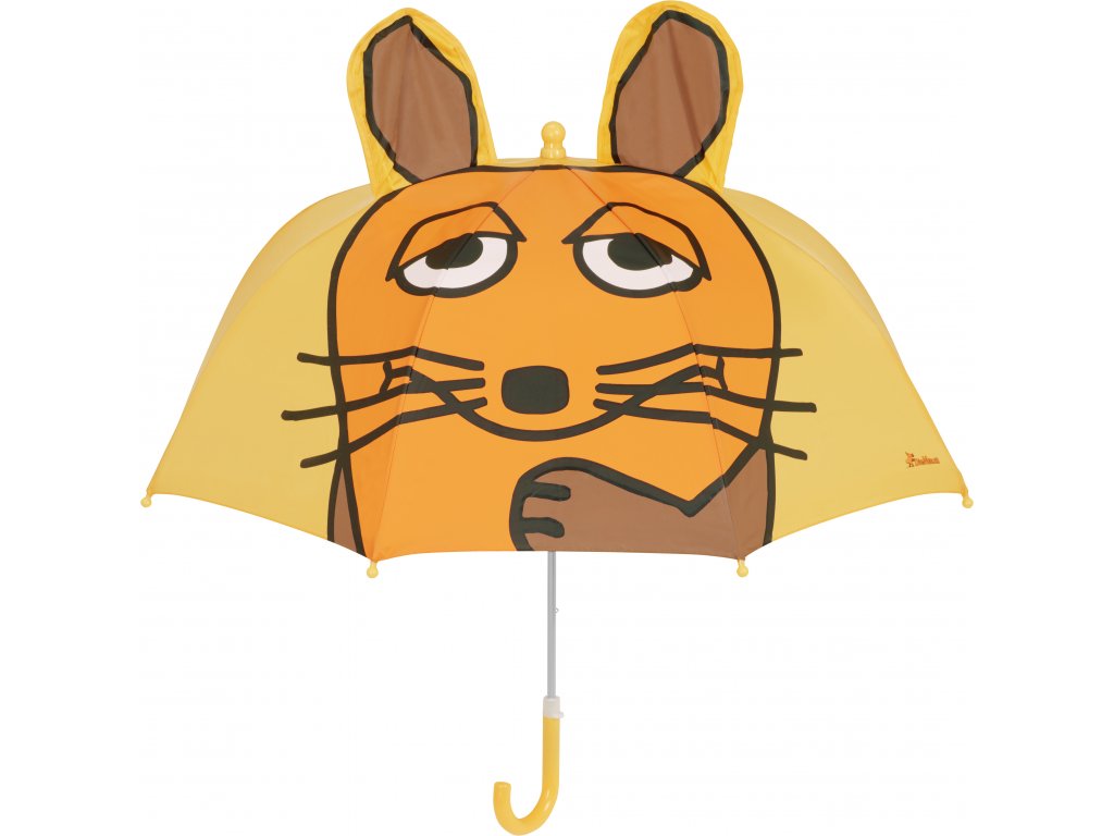 Detský dáždnik Myška 3D žltý
