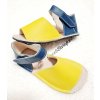 Zeazoo Coral barefoot sandalky Navy Yellow 3