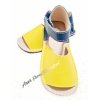 Zeazoo Coral barefoot sandalky Navy Yellow
