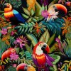  Embroidered toucan