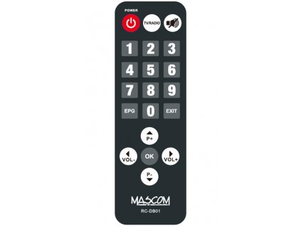 Dálkový ovladač Mascom SENIOR RC-DB01 pro MC720T2 HD