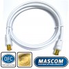 Mascom anténní kabel 7173-015, konektory IEC 1,5m