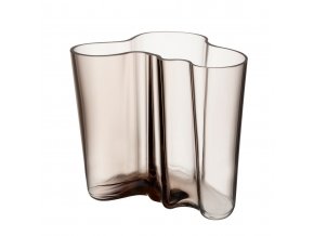 Váza Alvar Aalto iittala 16 cm světle hnědá linen