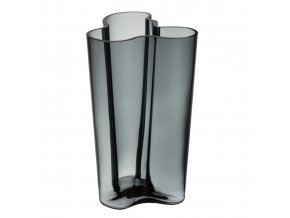 Váza Alvar Aalto iittala 25,1 cm tmavě šedá