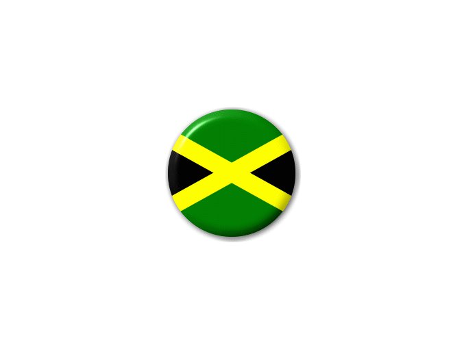 Placka vlajka Jamajka 25 mm