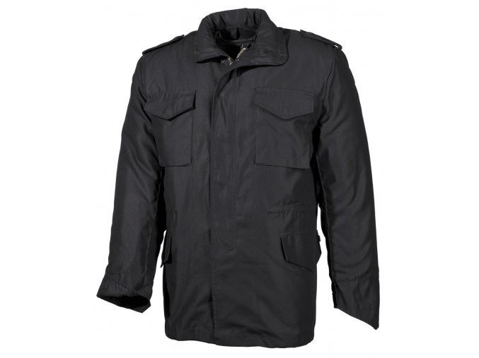 US bunda "Parka" (parker), černá barva, s odepínací prošívanou podšívkou