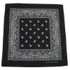 Šátek černo-bílá barva 55 x 55 cm bavlna