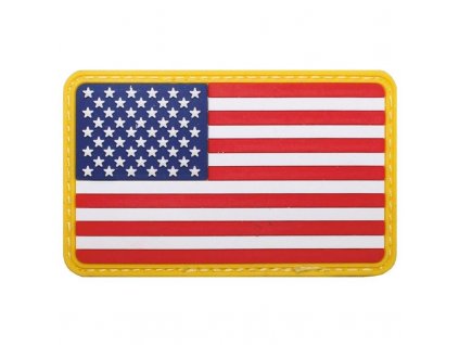 Nášivka Max-Fuchs 3D vlajka USA barevná Velcro 8 x 5 cm