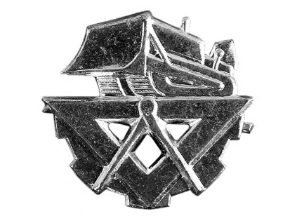 Odznak rozlišovací pro stavební vojsko stříbrný AČR