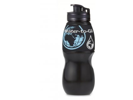 Water-to-Go filtrační láhev 75cl černá-černá (láhev s filtrem 3v1)