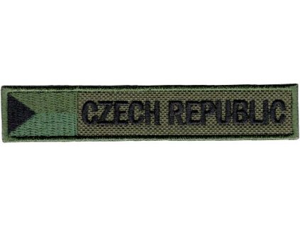 Nášivka Česká republika - bojová polní oliv A-49