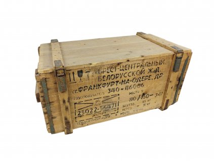 Bedna dřevěný box na ochranné pomůcky Rusko (CCCP,SSSR) originál