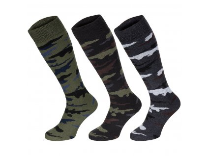 Ponožky vysoké podkolenka Esercito maskované balení 3ks MA-GA®