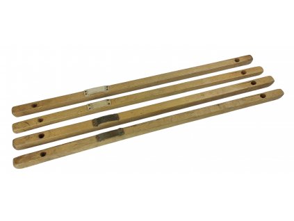 Dřevěné tyče pro konstrukci polního skládacího lehátka WWII US originál použité