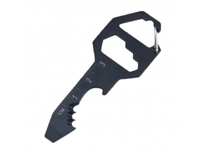Klíčenka multifunkční klíč s nástroji černý EDC MultiTool Keyring CMG® Black